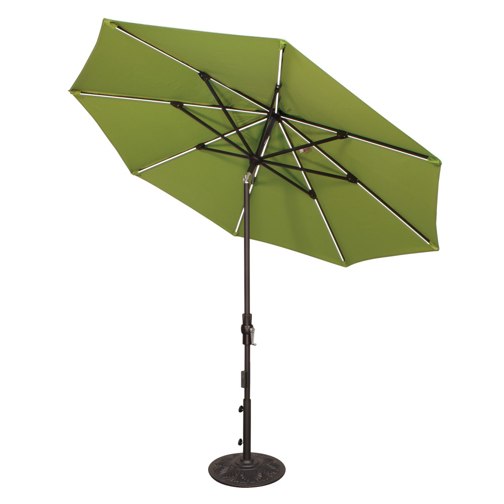 【GLOWNY】24HS★ SUNSHOWER UMBRELLA Sonkuki 7.5-ft Steel Red Push-button Tilt Market Patio
